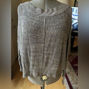 Free People Charcoal Cowl Neck Sweater